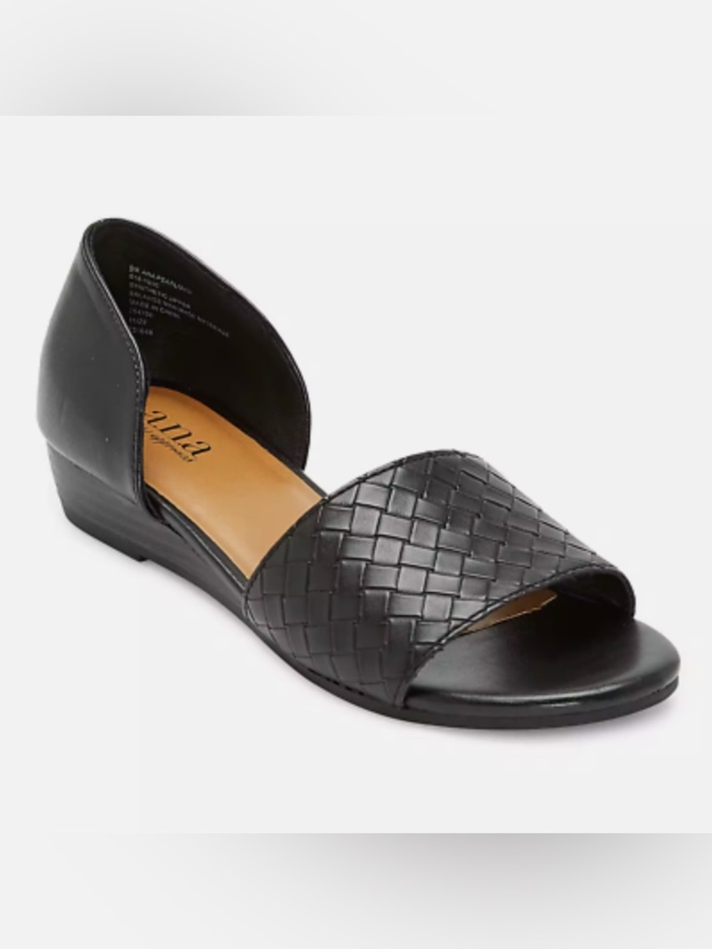 a.n.a A Approach Pearlman Black Open Toe- SZ 9